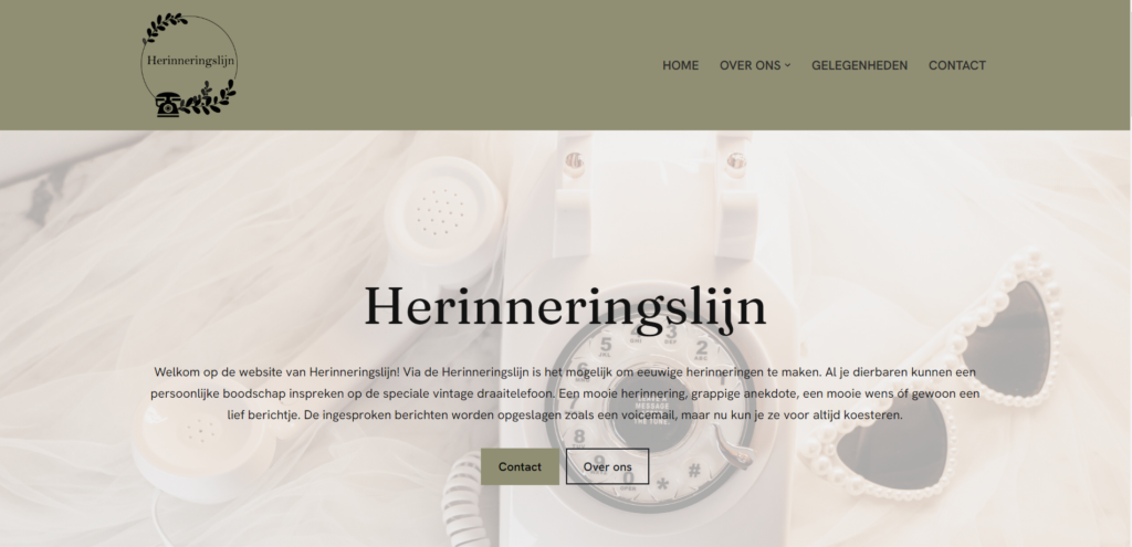 Website Herinneringslijn